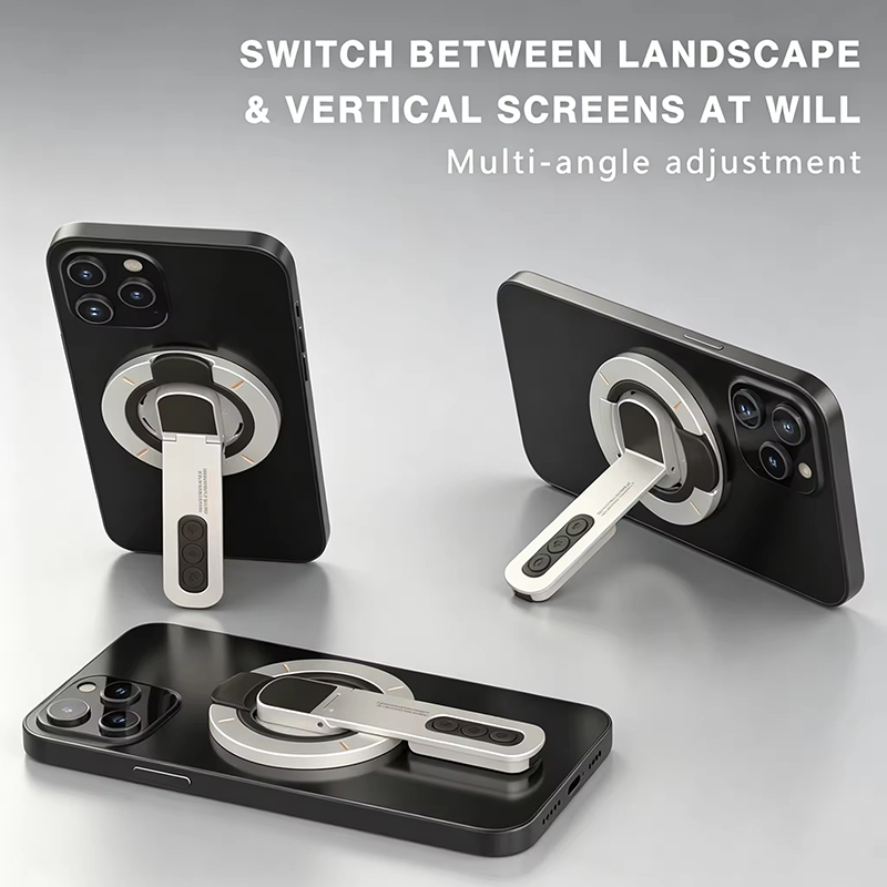 Phone Accessories For Men - Doppelseitiger magnetischer Fingerringhalter, drehbarer Handy-Ständer, multifunktionaler
