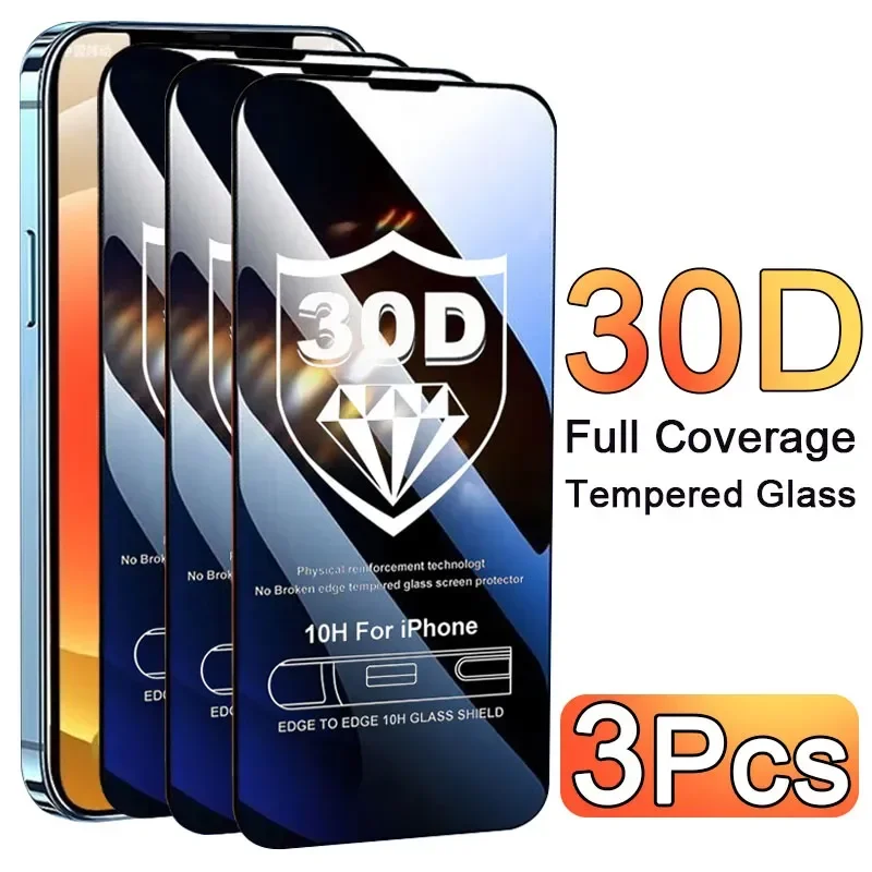 Phone Accessories Box Set - 3PCS Glas Schutz Telefon Fall für