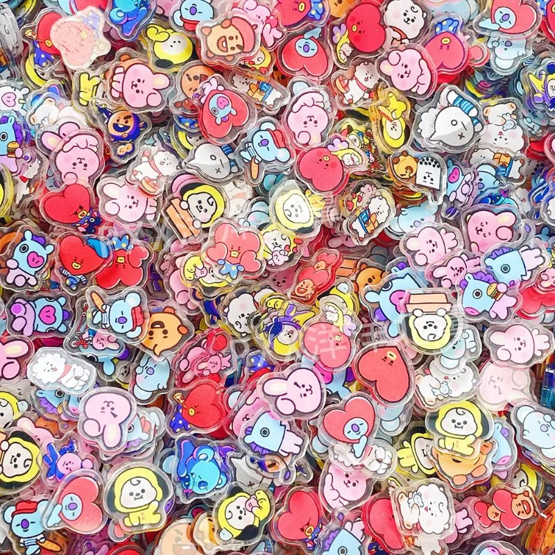 Phone Accessories Toys - 60 Stück 2CM Kawaii BT21 Acrylplatten
