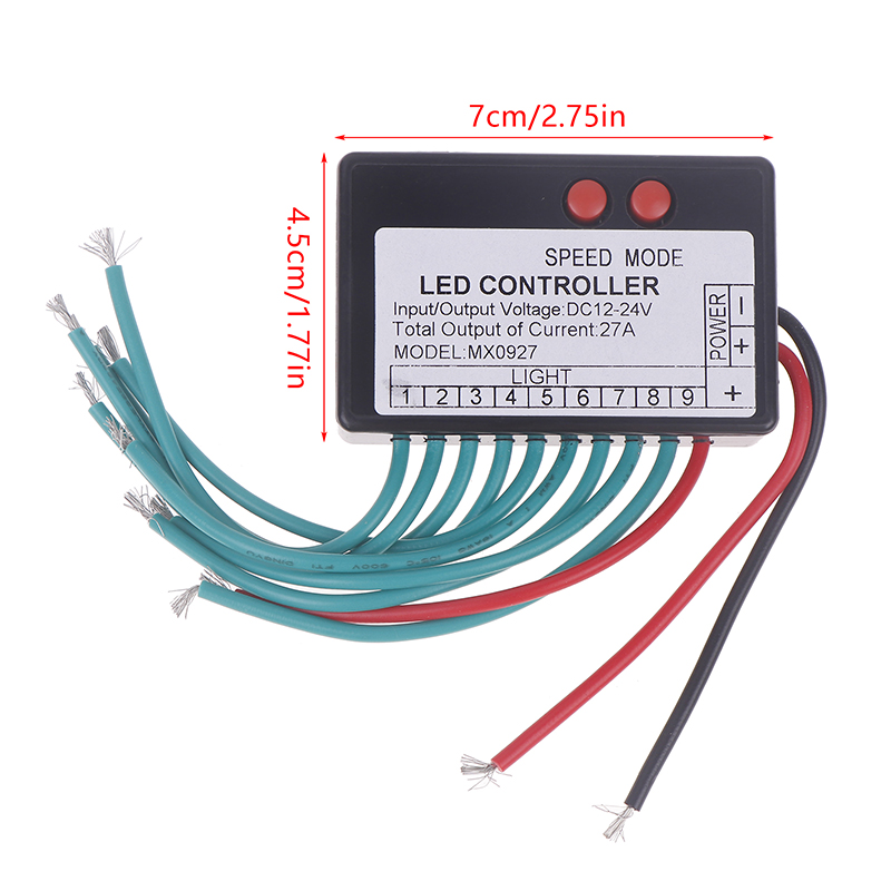 Led Flash Case - 12V-24V 4-Kanal 9-Kanal Einfarbiger LED-Streifen-Controller mit