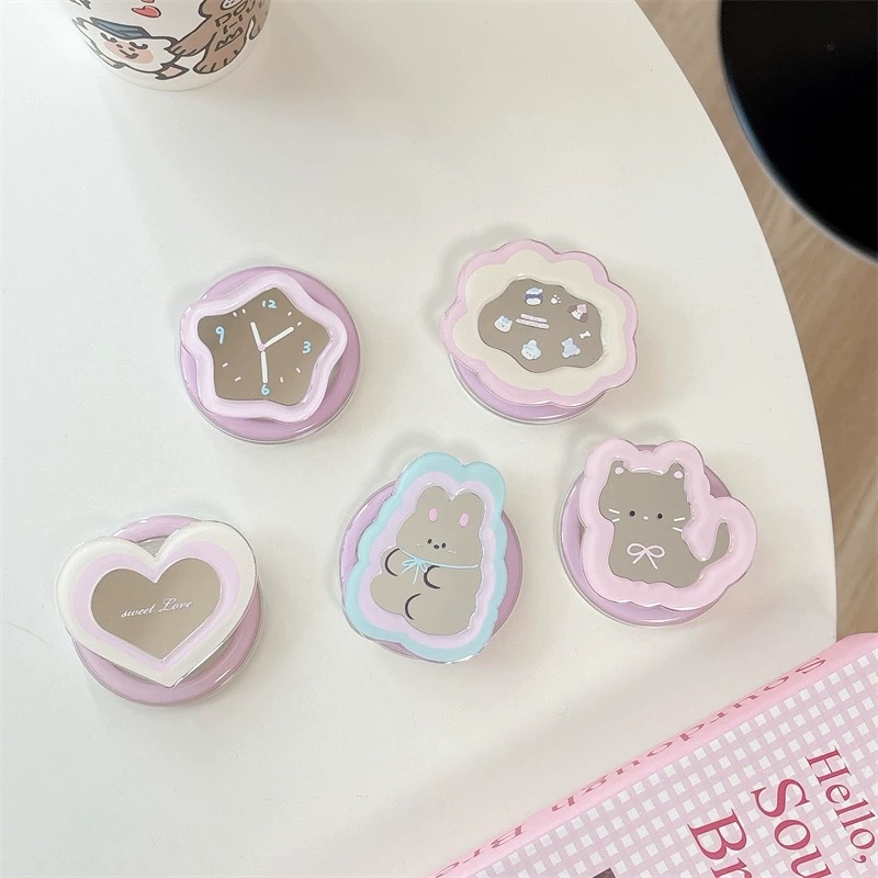 Kawaii Ins Mirror Pop Socket T – Phone Accessories Aesthetic Bewertung und Preis