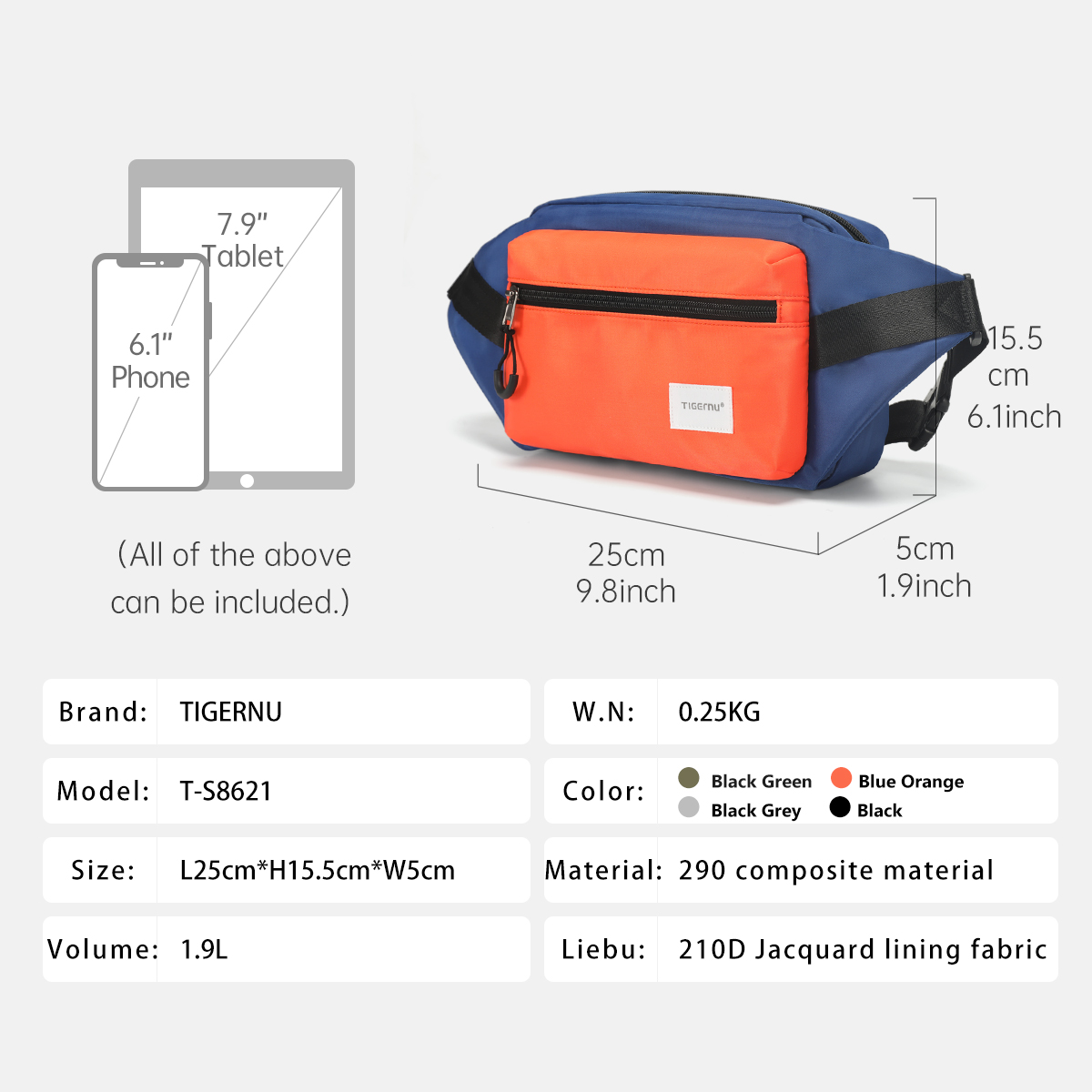 Tigernu Brusttasche für Männer – Phone Accessories For Men Bewertung und Preis