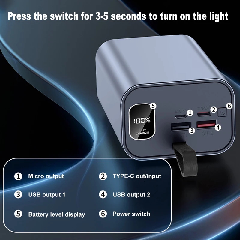 DIY 6×21700 Powerbank-Gehäuse  – Led Flash Case Bewertung und Preis