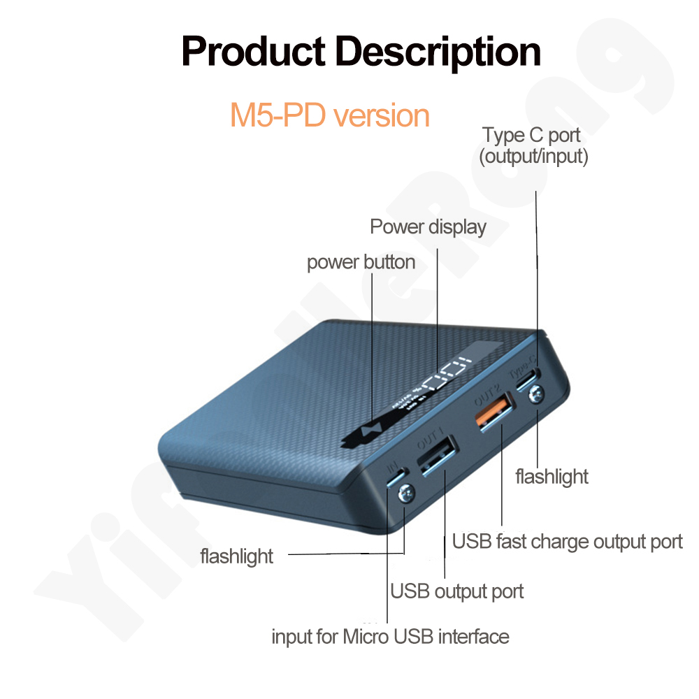 DIY Power Bank Fall 5*18650 Ba – Led Flash Case Bewertung und Preis